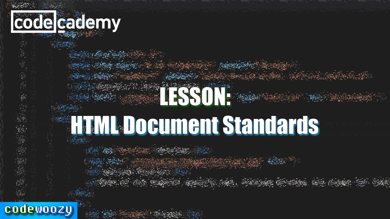 HTML Document Standards | Learn HTML | Codecademy Walkthrough