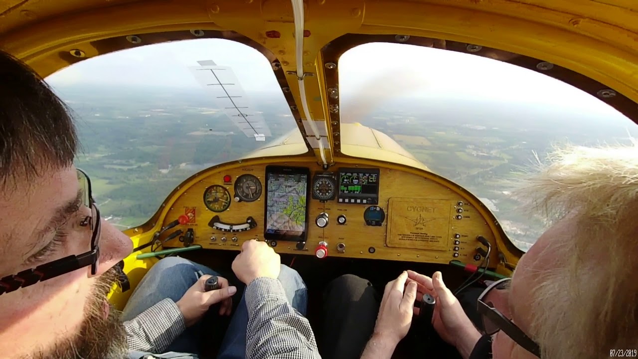 NX237F Takeoff 03 climb 2500 S-turns Yi Lite Action Camera  Beta test film
