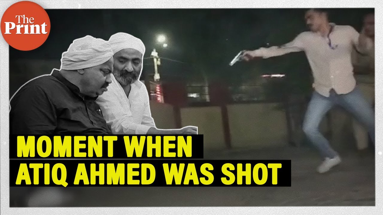 Prayagraj, UP: Moment when Atiq Ahmed, his brother Ashraf Ahmed were shot