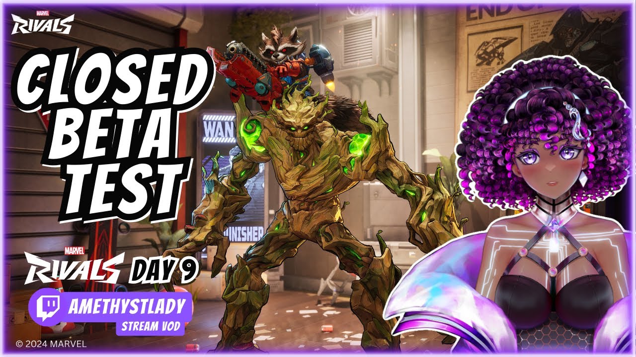 Helping With Ranked! Closed Beta Test Day 9! | Marvel Rivals | AmethystLady