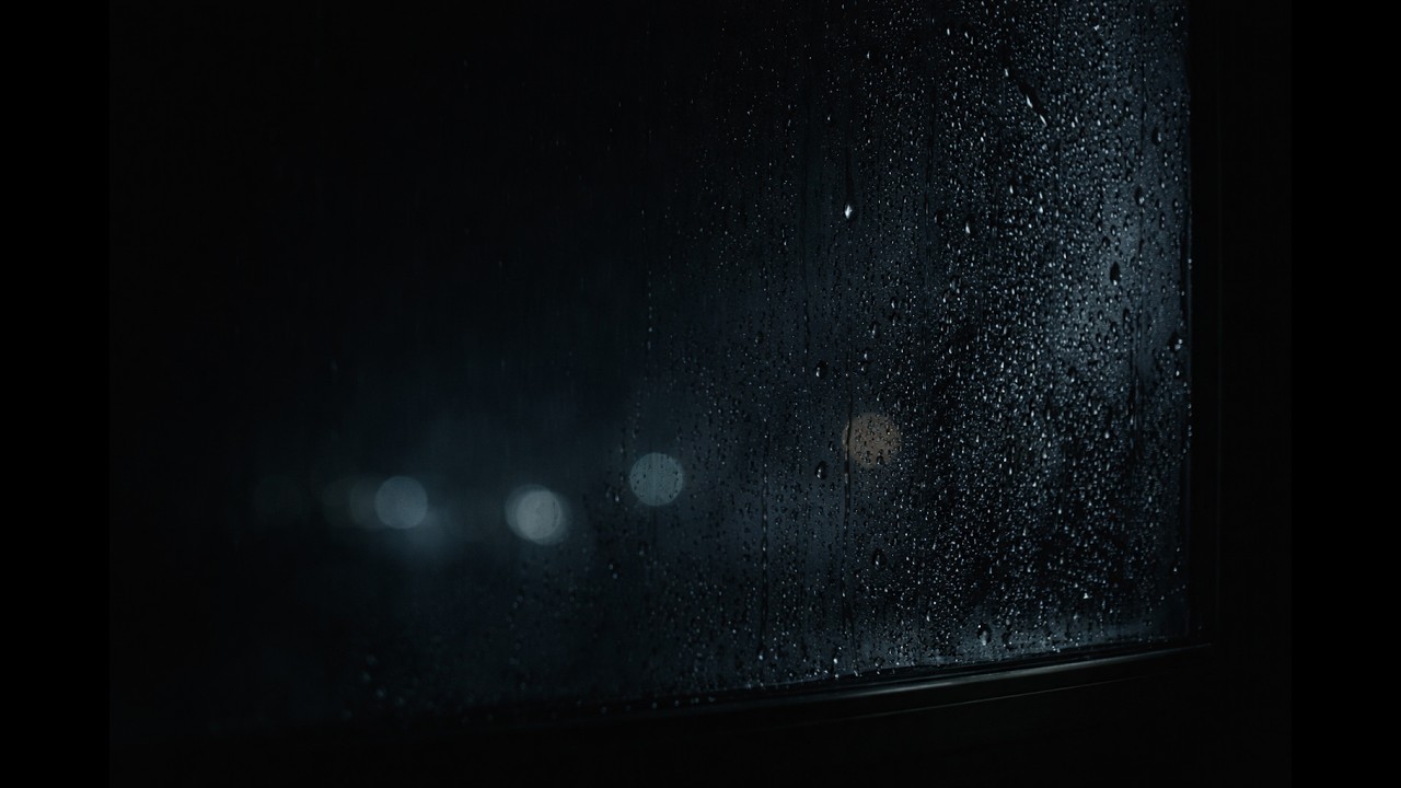 Soft Midnight Rain + Deep Brown Noise | 8H Calm for Overthinking Minds (Black Screen)