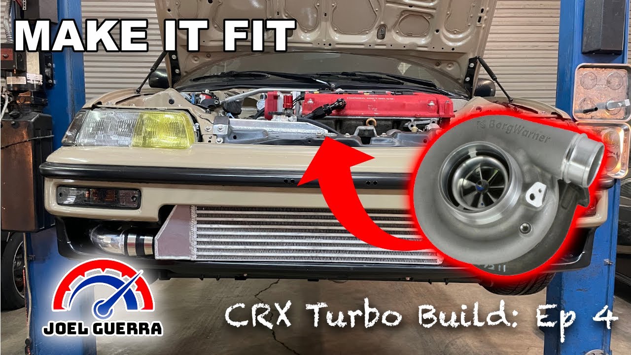 Making Big Turbo Parts Fit in a CRX - Honda CRX Turbo Build Ep. 4