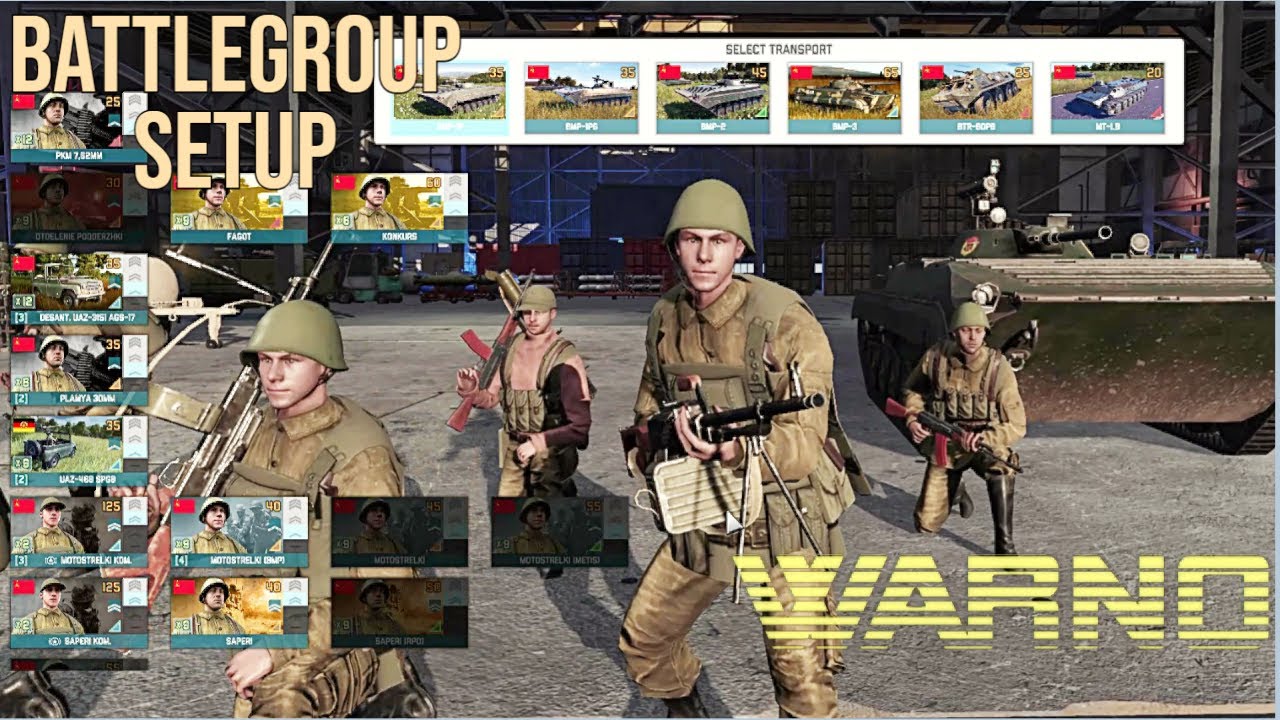 WARNO | BATTLEGROUP | Setting Up - RUSSIAN MOTOSTRELK DIVISION