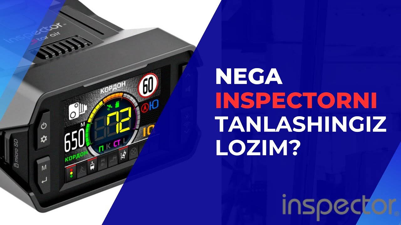Nima uchun Inspector  maxsulotlarini xarid qilishingiz zarur?