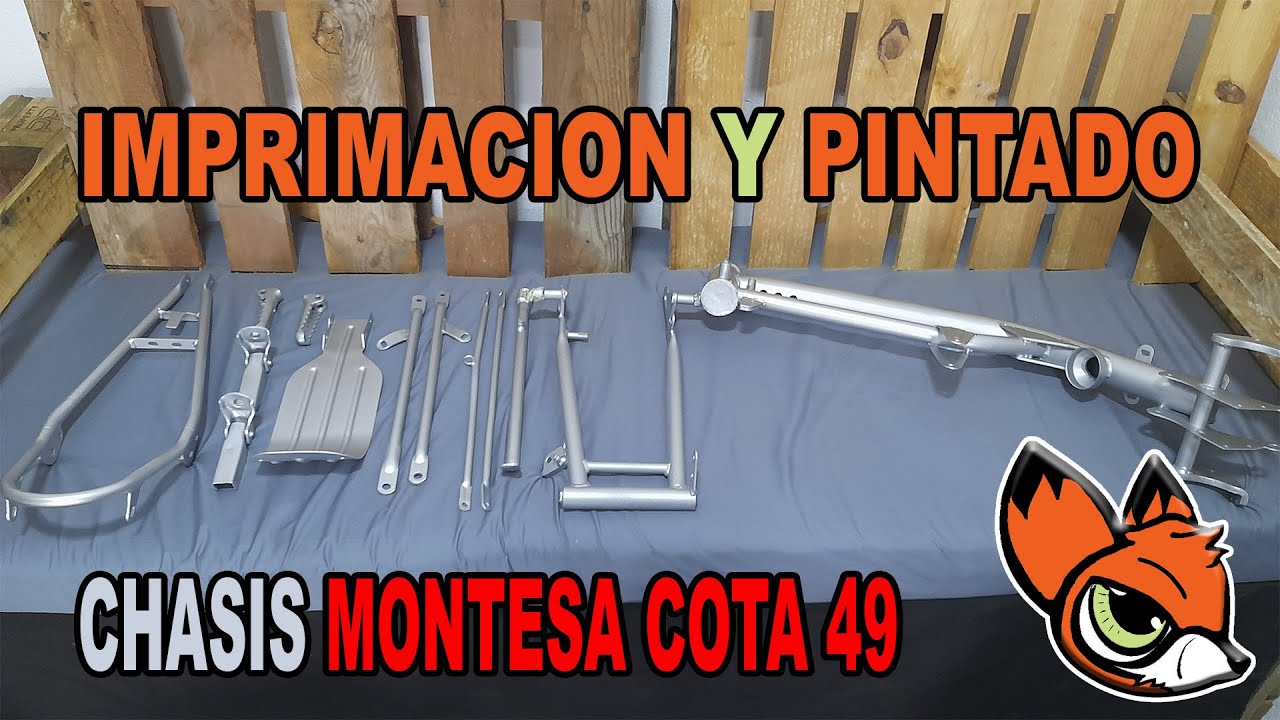 IMPRIMACION Y PINTADO DEL CHASIS MONTESA COTA 49