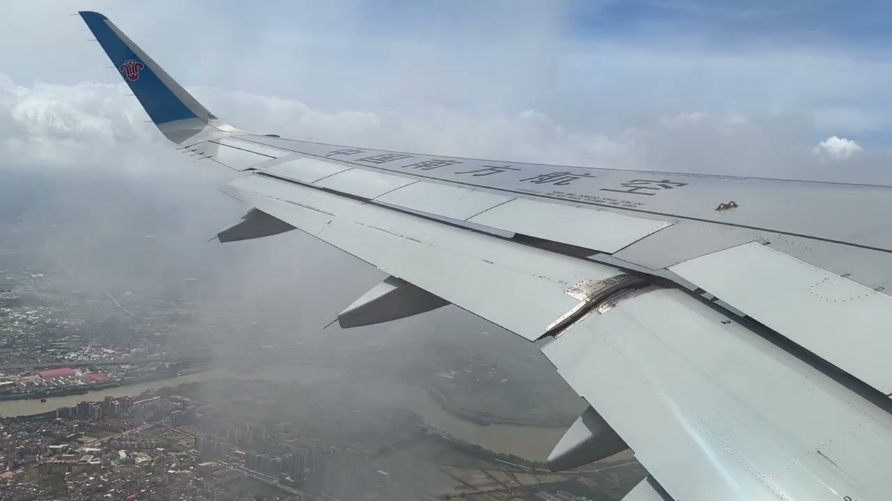 Swinging Nonstop！China Southern Airlines A320 CZ3460 Take off in Crosswind from Guangzhou Airport