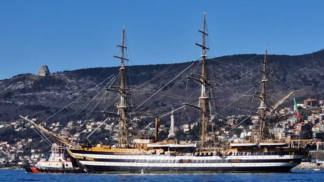 Nave Amerigo Vespucci - partenza Trieste 04/03/2025