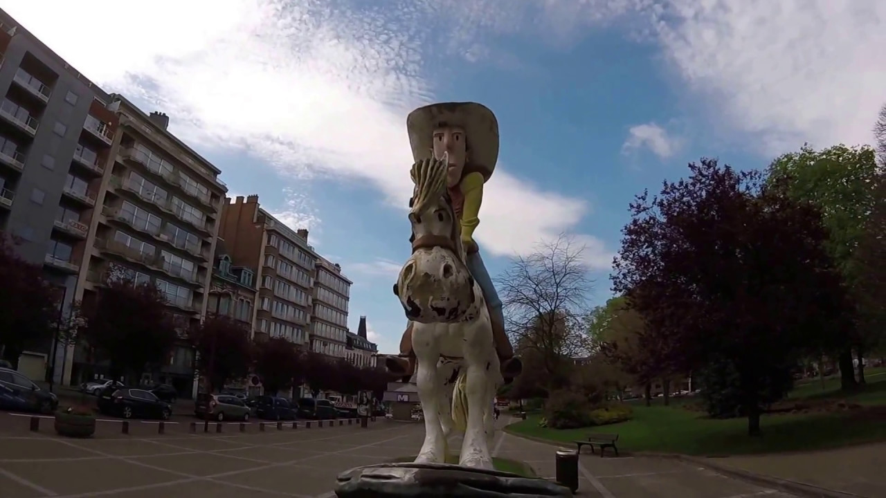 Statue of Lucky Luke in Charleroi [CC]
