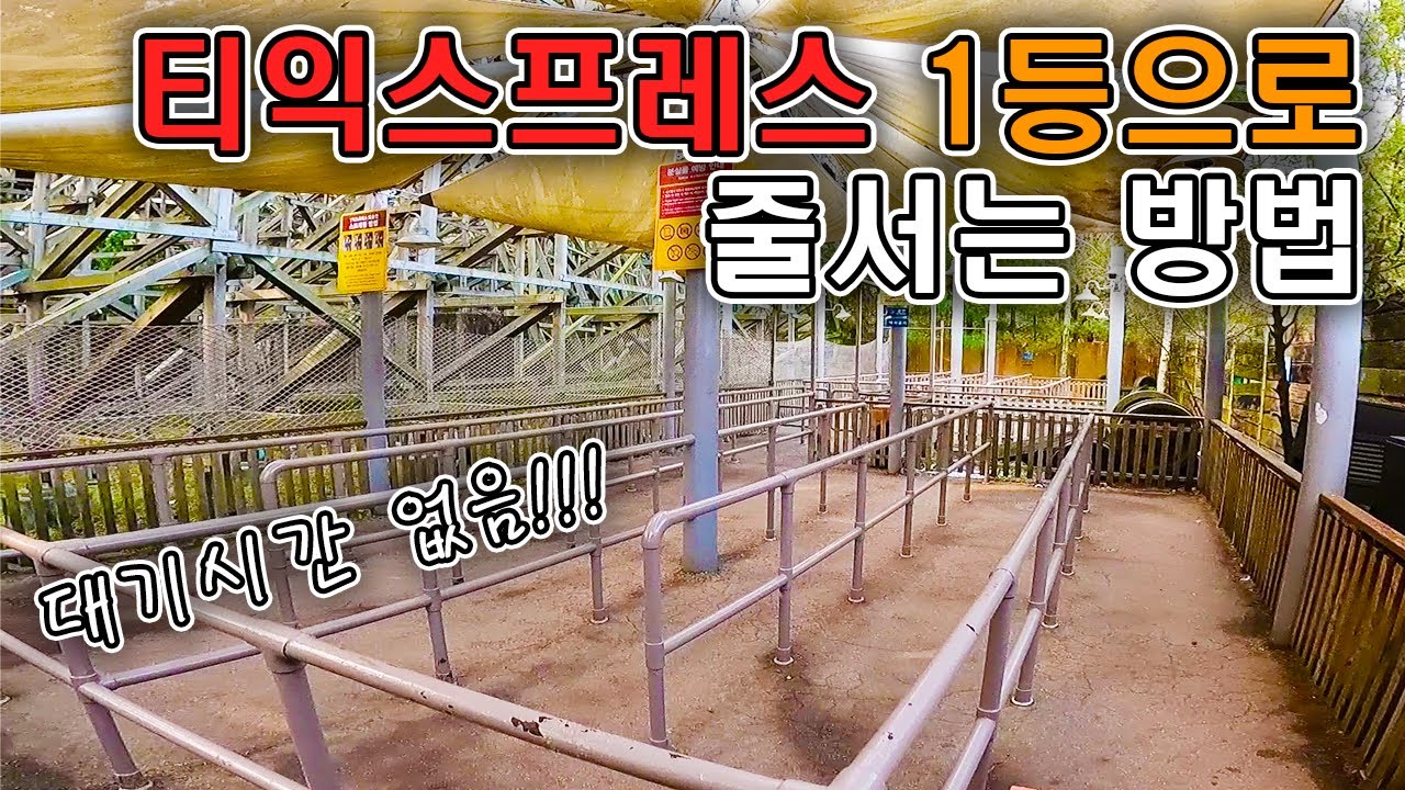 에버랜드 티익스프레스 1등으로 줄서는 방법