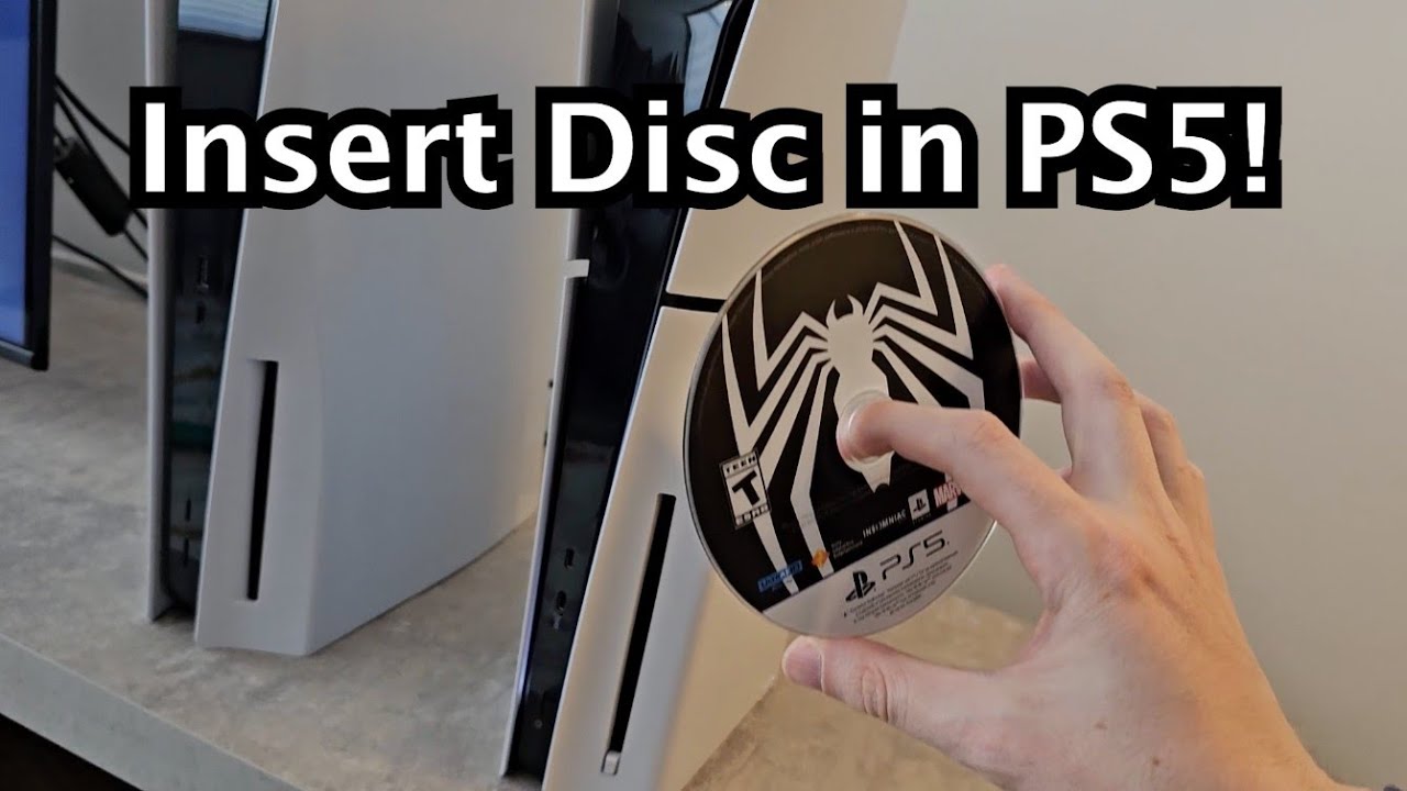 How to Insert Disc in PS5 