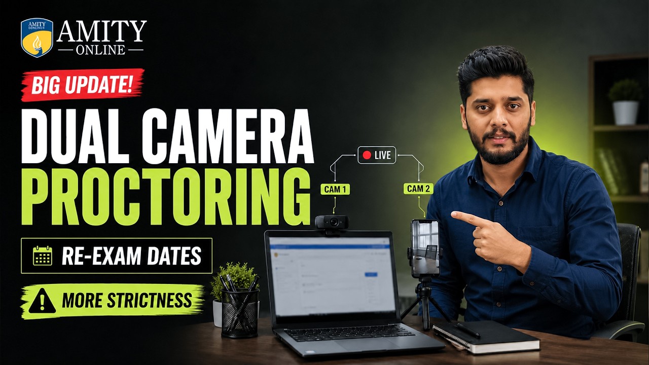 Amity Online Exam Dual Camera Setup | Official Setup Tutorial | Cheating?😳 #amityonline