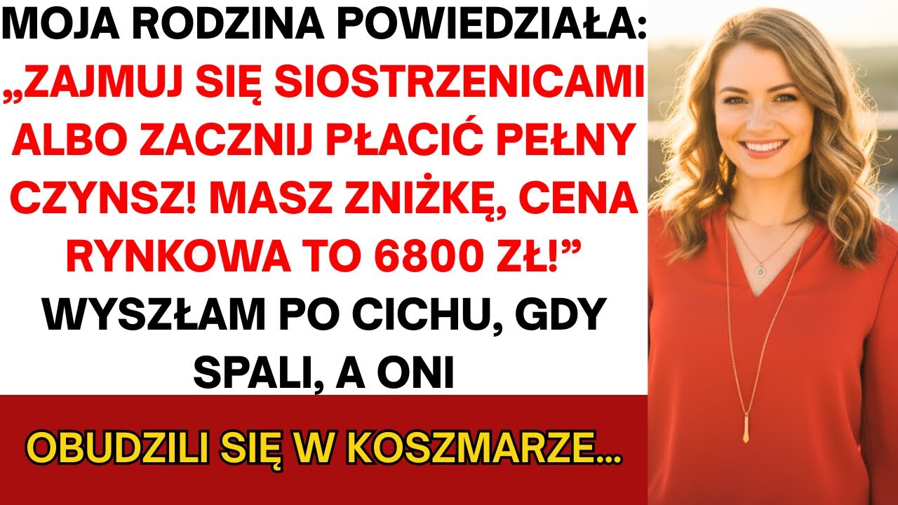 Rodzice kazali mi pilnować dzieci leniwej siostry albo płacić cały czynsz; to cicho się wyniosłem i…