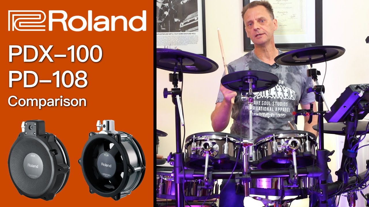 Roland PDX-100, PD-108 Comparison