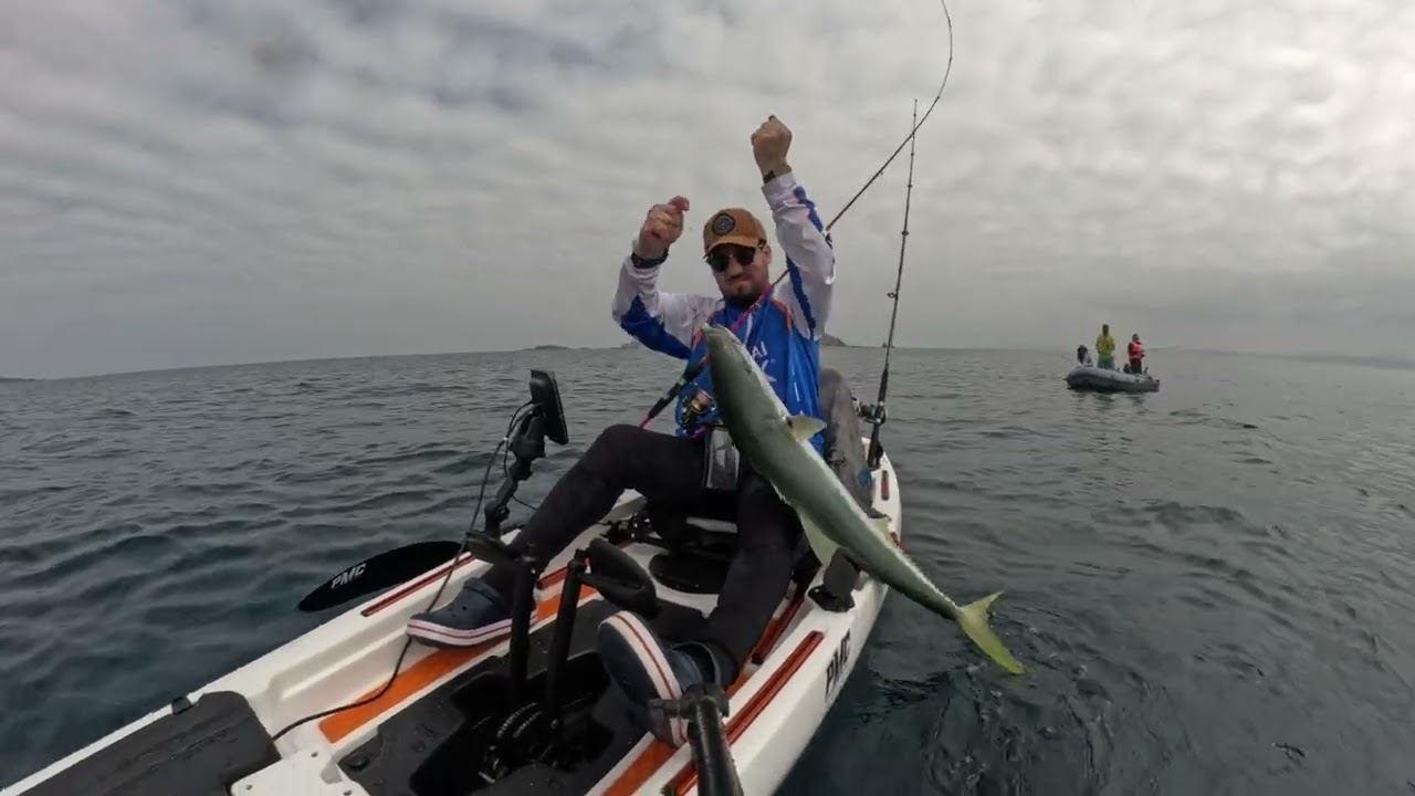 Corvina Y casi palometa! kayak Bukanero