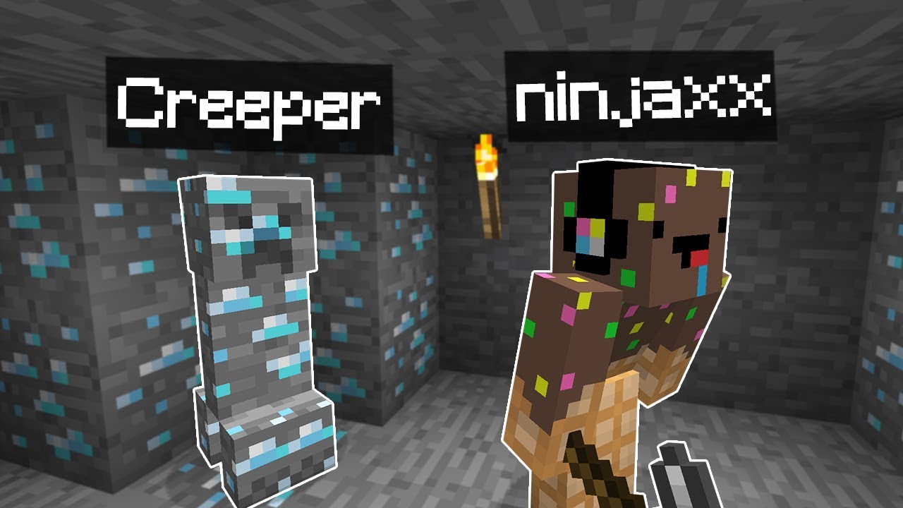 Minecraft mais les Creeper sont Camouflés.. (j'ai flippé)