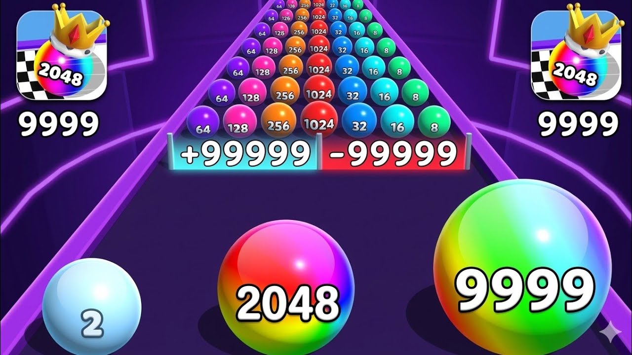 BALL RUN 2048 LIVE: Non-Stop Gameplay &High Score Grind😎
