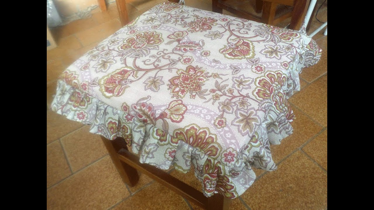 Capa de Almofada Para Cadeira com Babado
