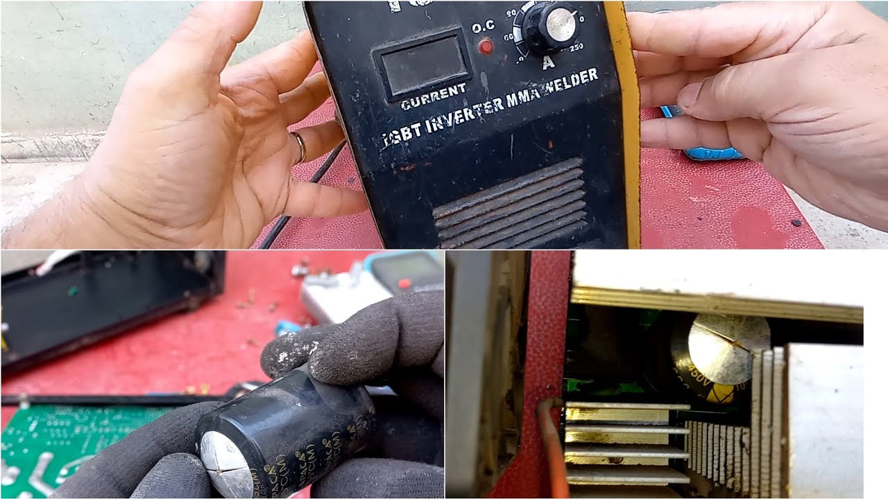 Réparation d'un poste de soudure (éxplosion de condensateur /surtension)