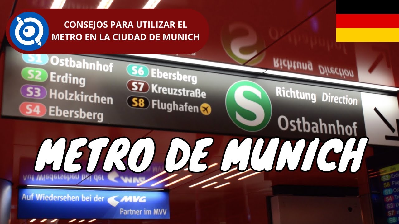 C&oacute;mo Funciona el Metro de Munich | Alemania (Consejos)