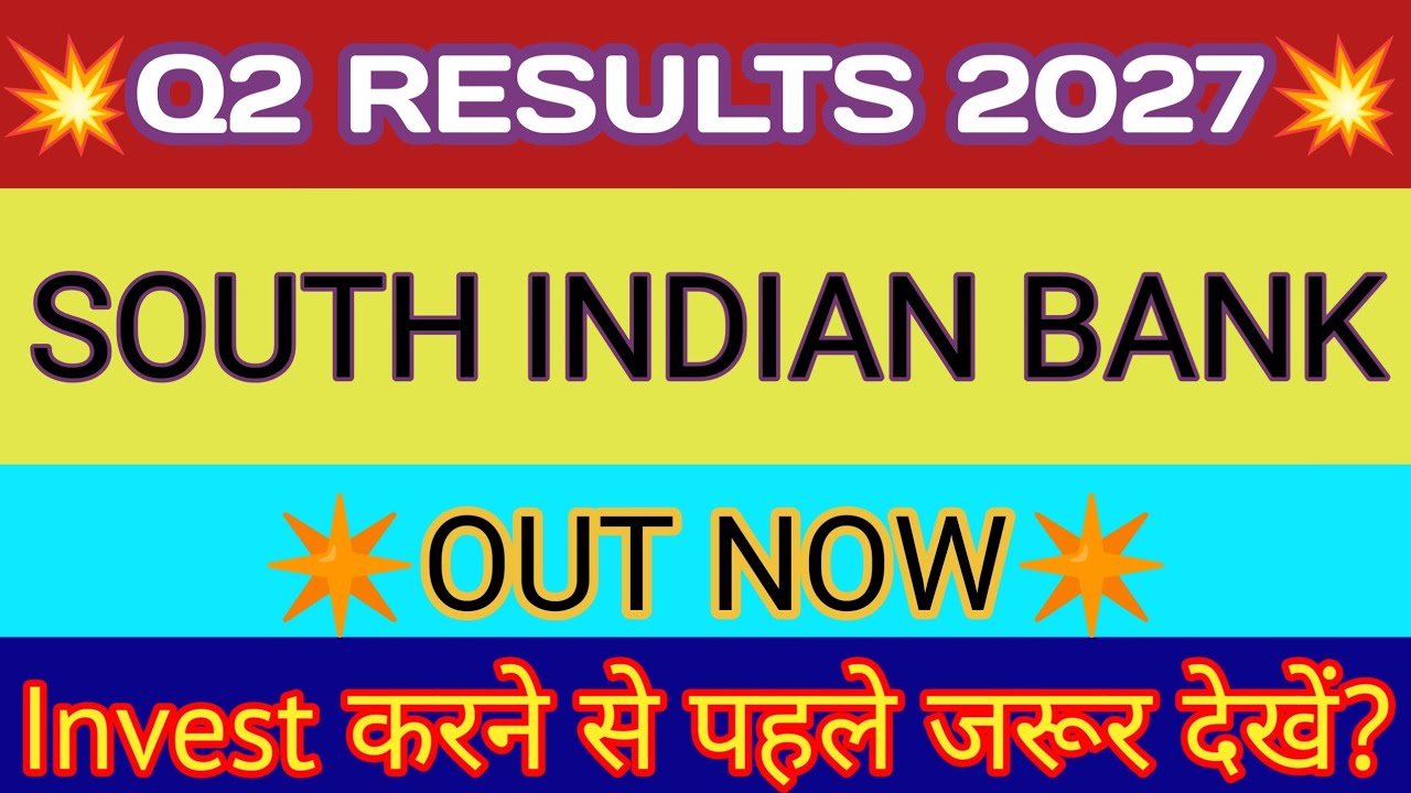 South Indian Bank Q2 Results 2026 🔴 South Indian Bank Results Today 🔴 South Indian Bank Share
