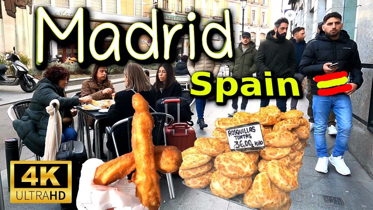 Best Day Trip to Madrid. 💼 Streetking Tour 4K. Vlog Spain 2025
