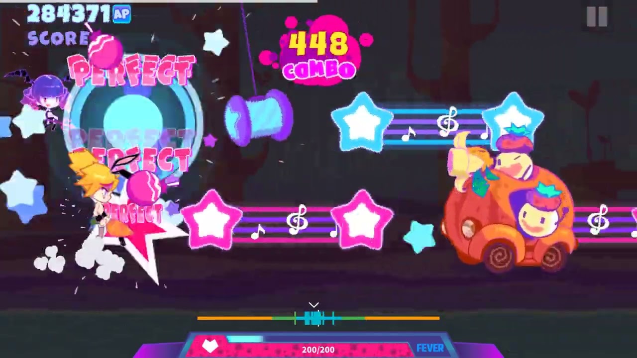 Musedash - 追逐月光 - 希爾露在現世人間/离散星 100% FC lv.10