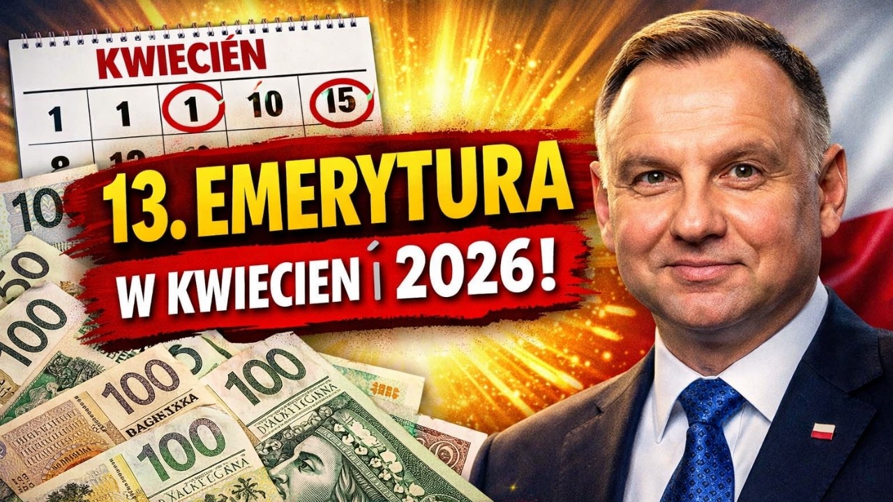 ZUS 2026 – 13. Emerytura w kwietniu! Sprawdź terminy wypłat i kto dostanie pieniądze