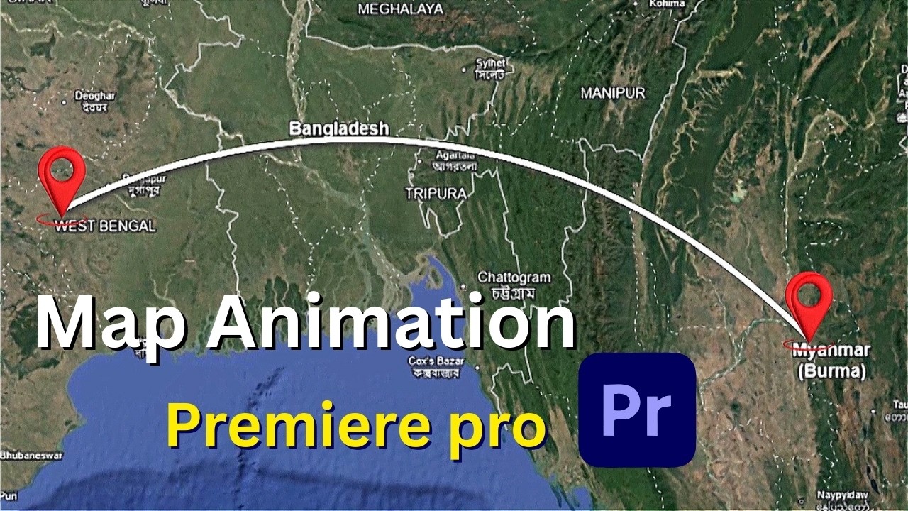 Adobe Premiere Pro দিয়ে Map Animation বানানোর সহজ উপায় | Complete Bangla Tutorial