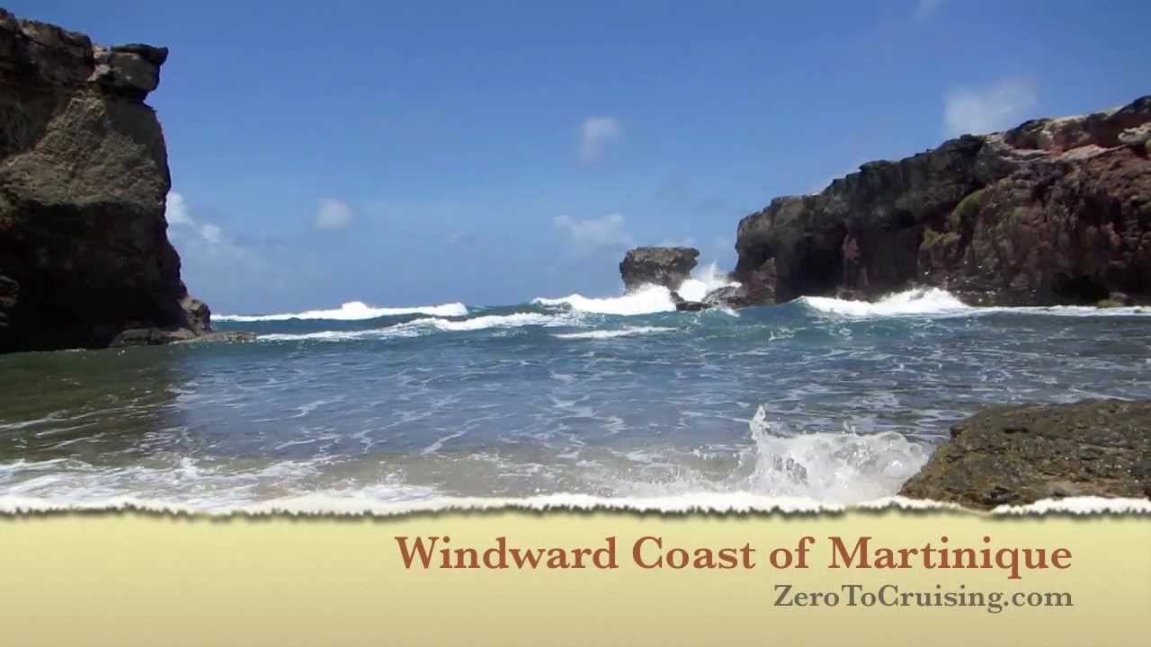 The windward coast of Martinique