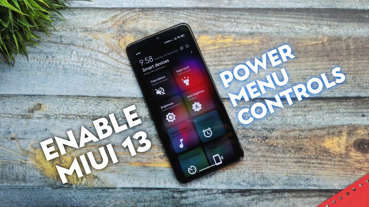 Enable Miui 13 Power Menu Controls On Any Redmi,Poco & Xiaomi Device | New Power Menu Controls