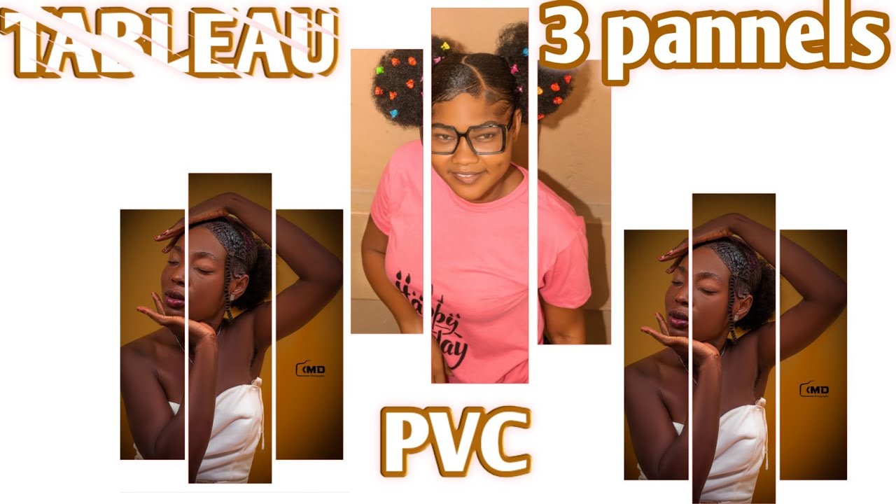 conception d'un tableau PVC a 3 pannels sur PIXELLAB