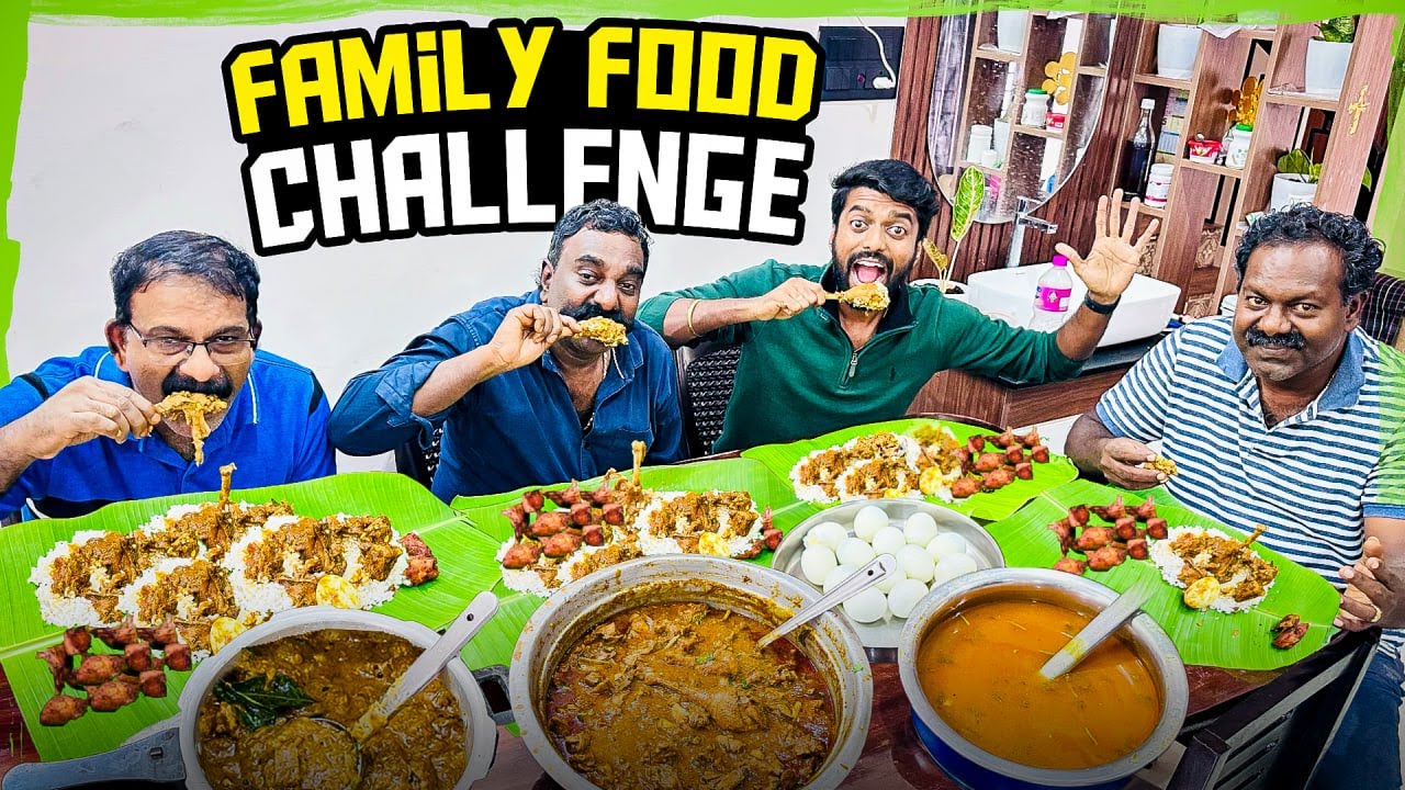 மொரட்டு Food Challenge&nbsp;with&nbsp;Dad & Chithappas 🔥 Family War Begins! DAN JR VLOGS