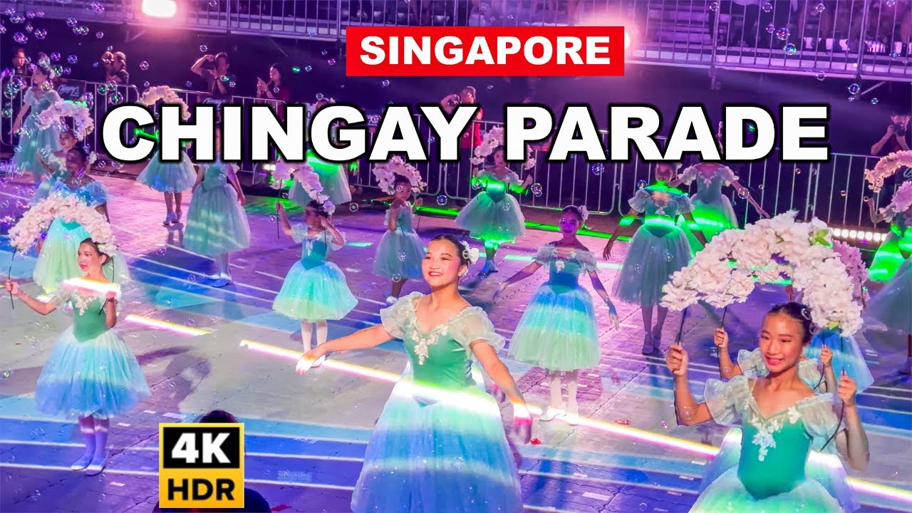 🇸🇬4K - Singapore Chingay Parade 2024 | Biggest Parade of Singapore 💃👯