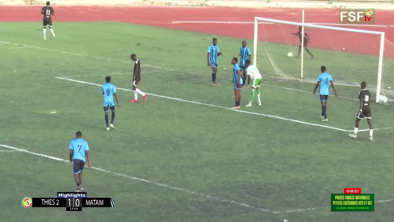 Highlights Thiès 2 (1-0) Matam U20 chez les U20 - Phases finales nationales petites catégories