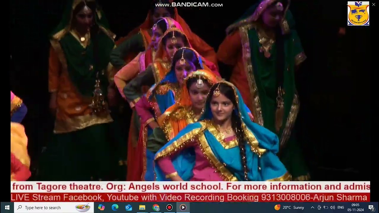 Folk Bhangra performance Angel World School
