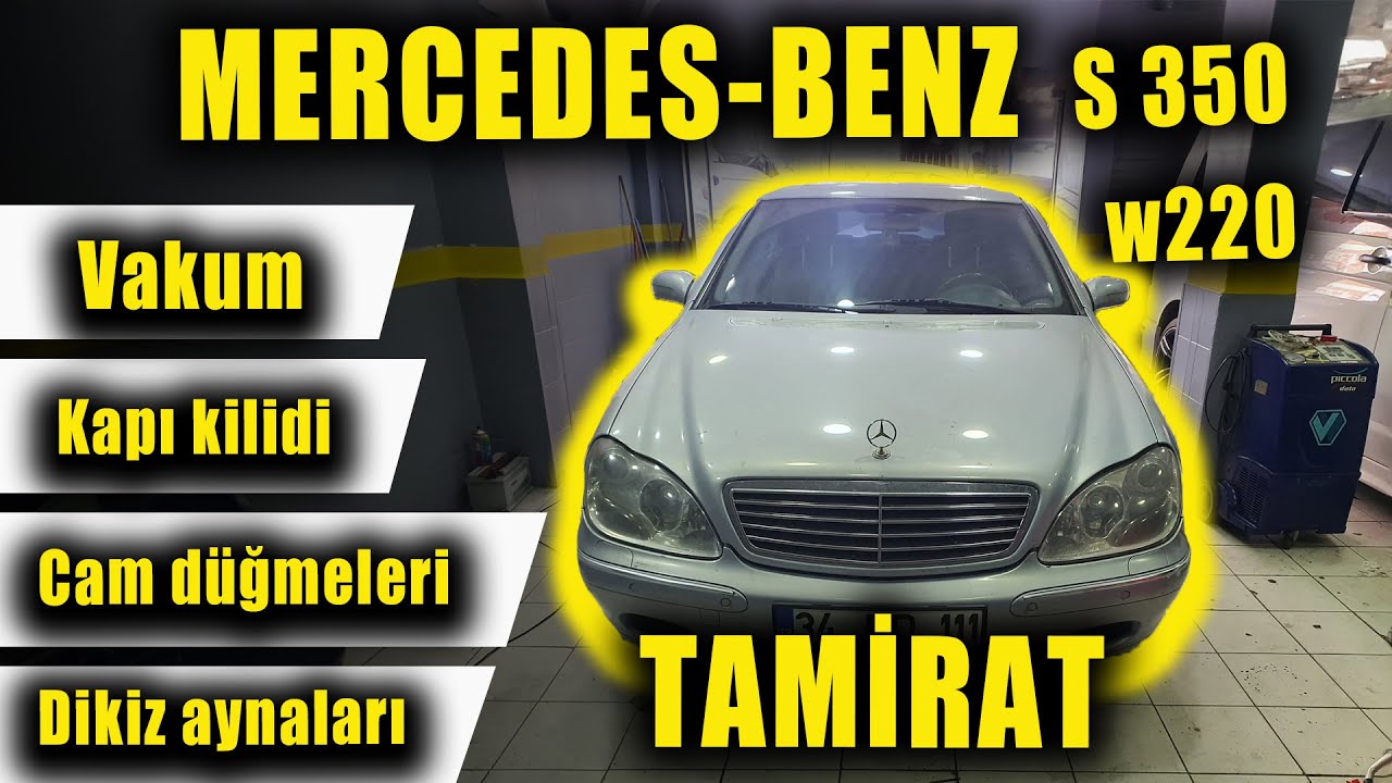 Mercedes s350 w220 Birçok Parçasını Revizyon ile Yeniledik. #mercedes #sclass #restoration