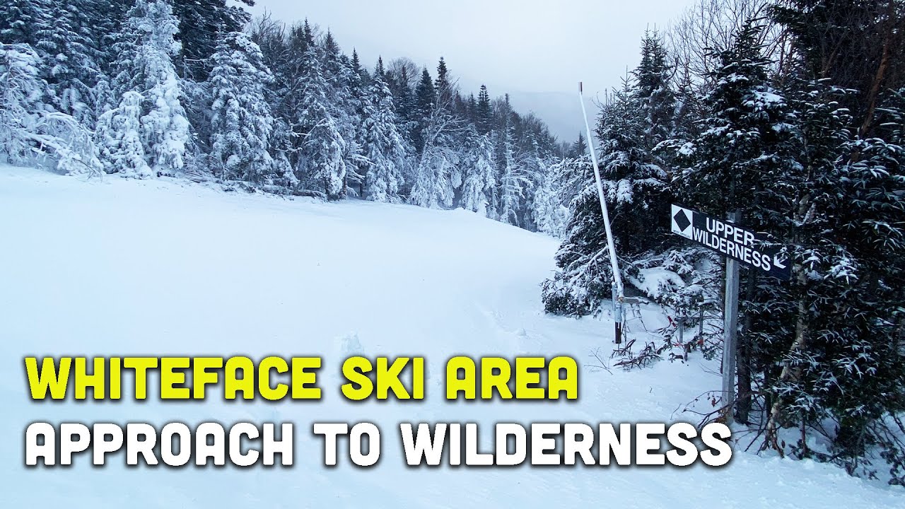 Катание на лыжах по чёрному алмазному склону горы Уайтфейс в 2025 году