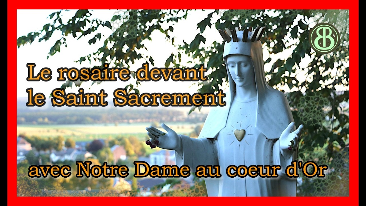 Le rosaire devant le Saint-Sacrement