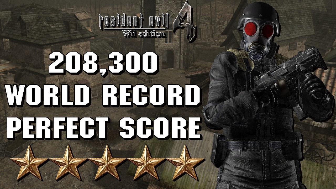 RE4 Wii Mercenaries - HUNK - Village - 208 300 МИРОВОЙ РЕКОРД
