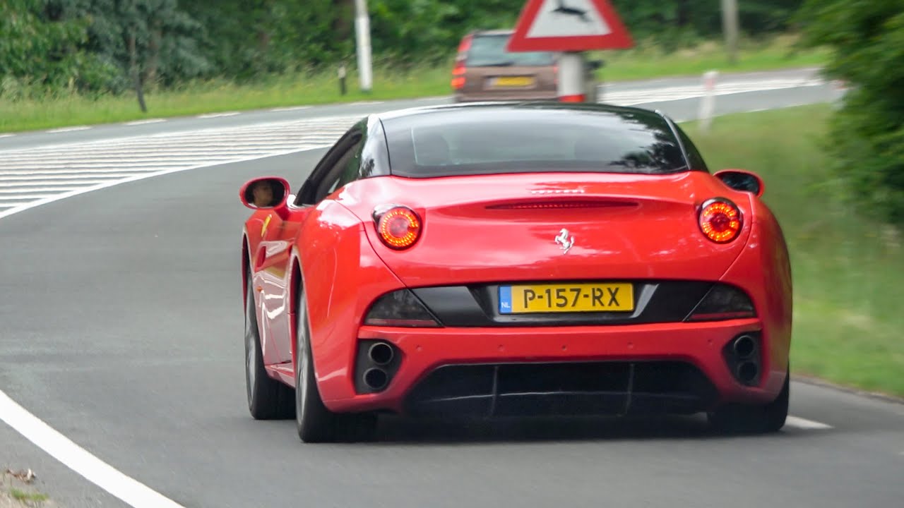 Ferrari California with Custom Y-Pipe Cat Delete Exhaust - Loud Revs and Accelerations!