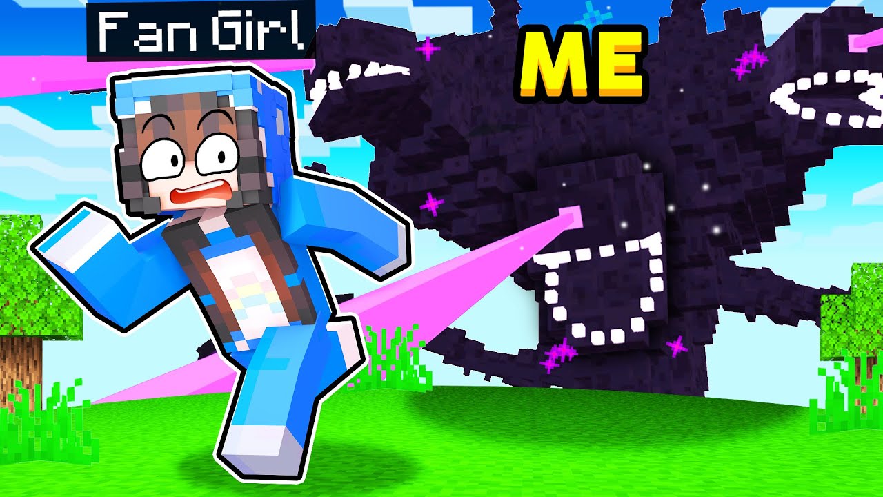 I Pranked CRAZY FAN GIRL As THE WITHERSTORM In Minecraft!