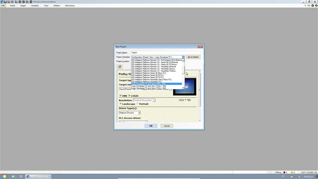 Proficy Machine Edition V9.5 - PLC Fanuc español