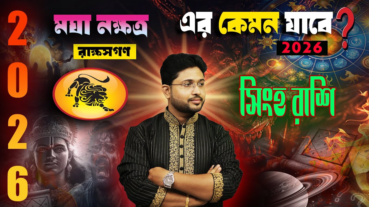 2026 । নতুন বছর কেমন যাবে মঘা নক্ষত্রের? Magha Nakshatra । মঘা নক্ষত্র, রাক্ষস গন, সিংহ রাশি।