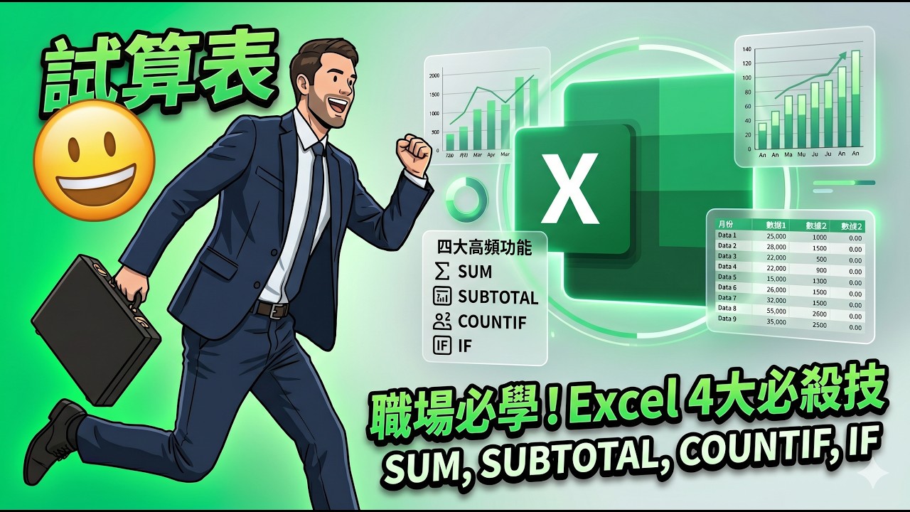 Excel 超實用實戰！ 銷售分析（第一回） 必學函數！