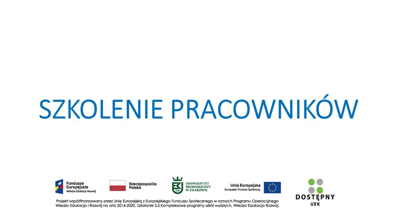 SZKOLENIE PRACOWNIK&Oacute;W