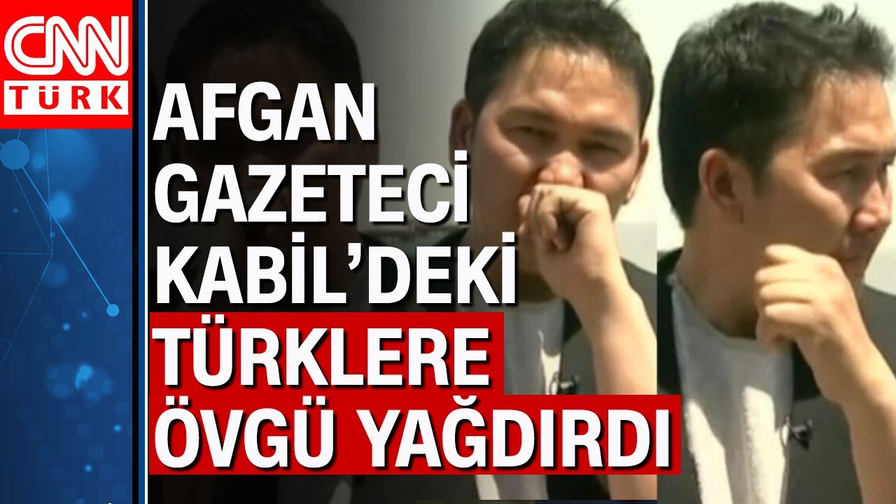 Afgan gazeteci Mengli Kabil'deki kaosu gözyaşlarıyla CNN TÜRK'e anlattı!
