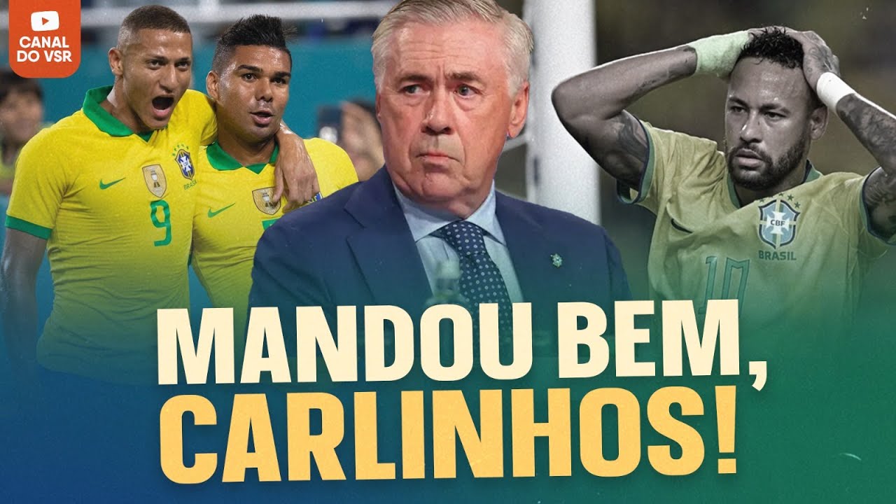 ANCELOTTI CONVOCA BEM E ACERTA SEM NEYMAR AGORA