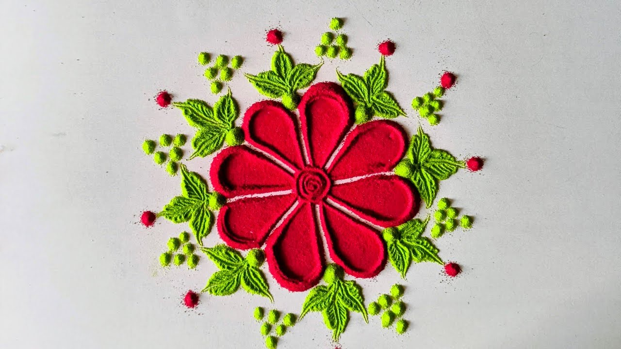 Beautiful two flowers 🌼🌸 design with easy Tricks 
