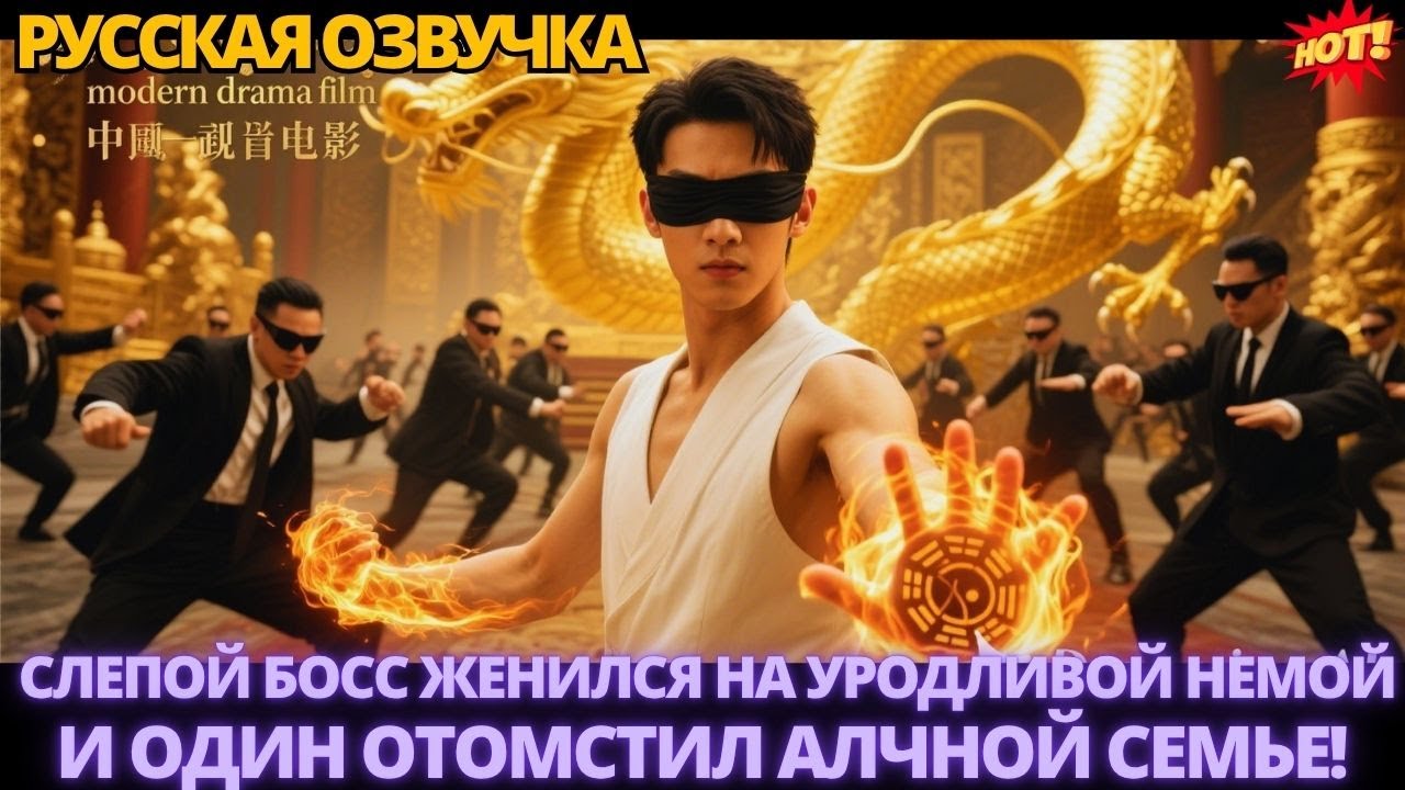 Слепой босс женился на уродливой немой и один отомстил алчной семье! #китайские #дорама #drama