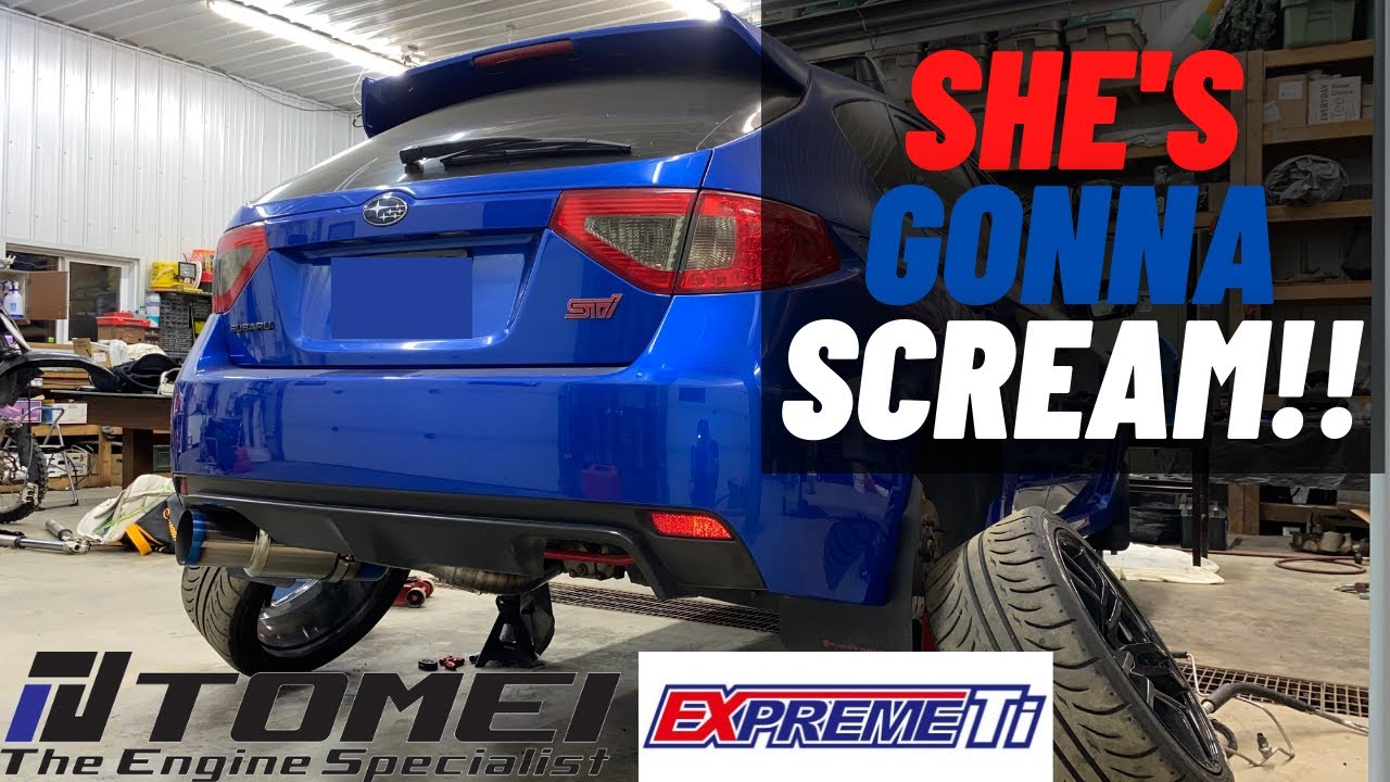 TOMEI EXPREME TI EXHAUST!! (STI INSTALL & HOW TO)